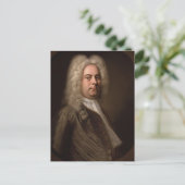 George Frideric Hanel van Balthasar Denner Briefkaart (Staand voorkant)