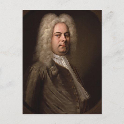 George Frideric Hanel van Balthasar Denner Briefkaart (Voorkant)