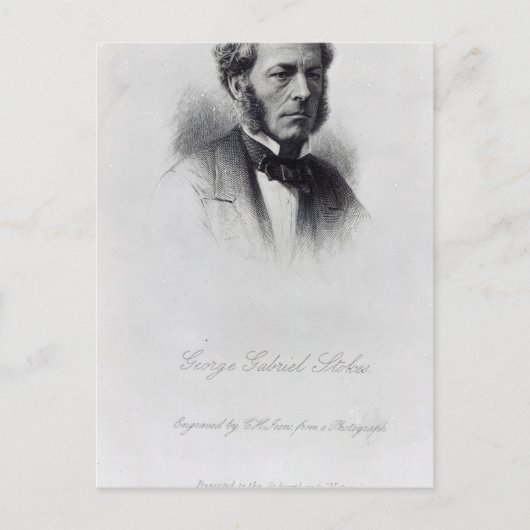 George Gabriel Stokes Briefkaart (Voorkant)