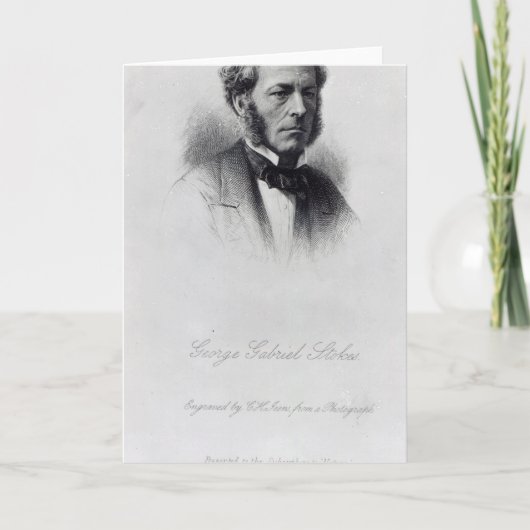 George Gabriel Stokes Kaart (Voorkant)