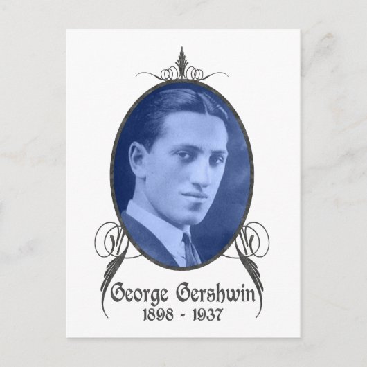 George Gershwin Briefkaart (Voorkant)