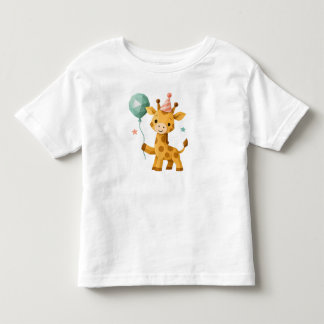 George Giraffe Aangepaste Dierenfeest Illustratie Kinder Shirts