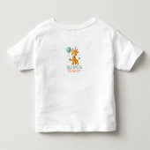 George Giraffe Aangepaste Dierenfeest Illustratie Kinder Shirts (Achterkant)