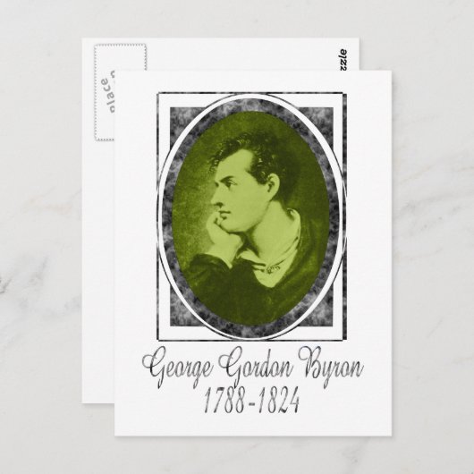 George Gordon Byron Briefkaart (Voorkant / Achterkant)
