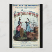 George Griswold Clipper zeilschip 1863 Briefkaart (Voorkant)