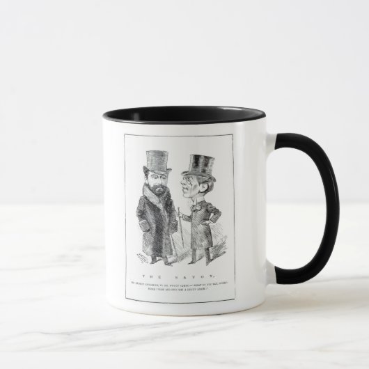 George Grossmith Jnr. en Richard D'Oyly Carte Mok (Rechts)