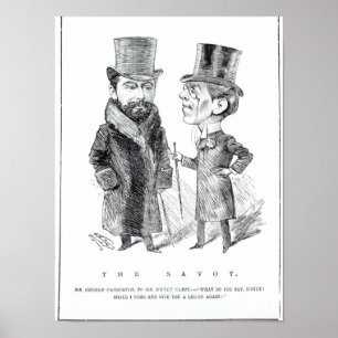 George Grossmith Jnr. en Richard D'Oyly Carte Poster