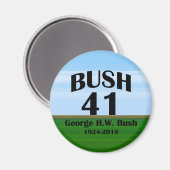 George H.W. Bush 1924-2018 Magneet (Voorkant / Achterkant)
