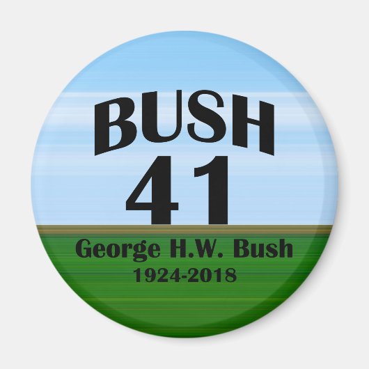 George H.W. Bush 1924-2018 Magneet (Voorkant)