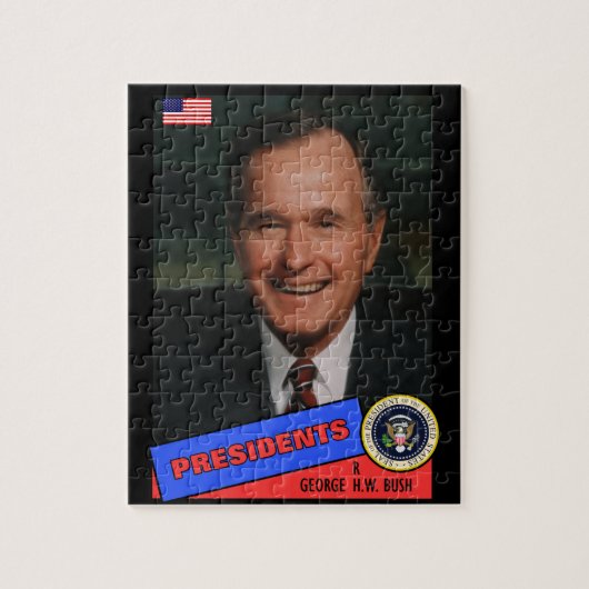 George H.W. Bush-honkaarten Legpuzzel (Verticaal)