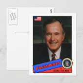 George H.W. Struik Baseball Card Briefkaart (Voorkant / Achterkant)