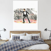 George Hamilton (Resident evil uitbraak) Canvas Afdruk (Insitu (Slaapkamer))