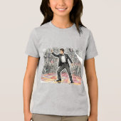 George Hamilton (Resident evil uitbraak) Tri-Blend Shirt (Voorkant)