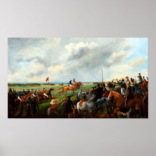 George Hamilton The First Steeplechase Poster (Voorkant)