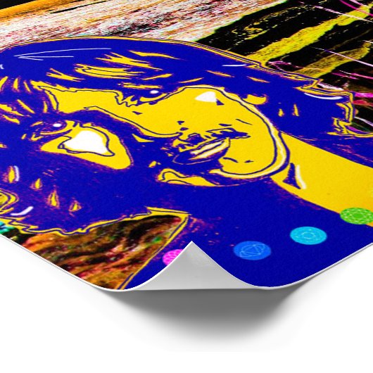 George Harrison Art print 'Pas op van donkere tint (Hoek)