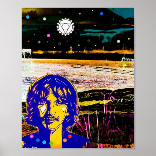 George Harrison Art print 'Pas op van donkere tint (Voorkant)