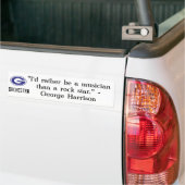 George Harrison citeert bumpersticker (Op Truck)