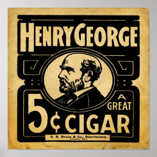 George Henry 5 Cent Cigar Print