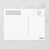 George Henry Durrie Red School House Briefkaart (Achterkant)