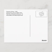 George Henry Durrie Rustic Kerstland Briefkaart (Achterkant)