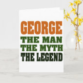 George - het Man, de mythe, de legende! Kaart (Gele Bloem)