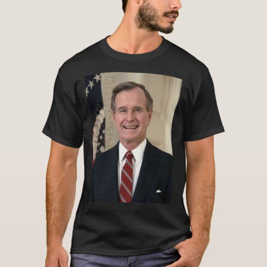 George HW Struik Presidenteel Portret Classic T-Sh T-shirt (Voorkant)