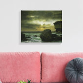 George Inness - A Marine Canvas Afdruk (Insitu (Woonkamer))