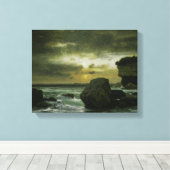 George Inness - A Marine Canvas Afdruk (Insitu (Houten vloer))