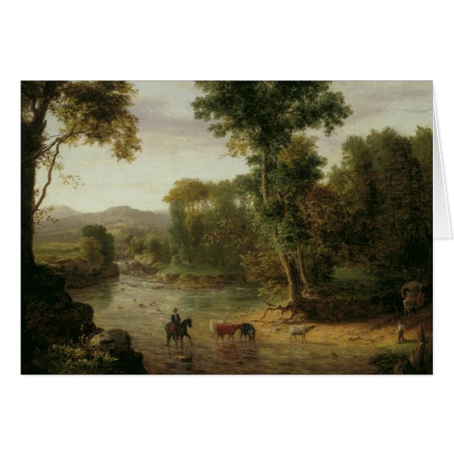 George Inness - De Ford oversteken (Voorkant Horizontaal)