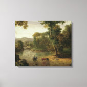 George Inness - De Ford oversteken Canvas Afdruk (Voorkant)