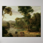 George Inness - De Ford oversteken Poster (Voorkant)