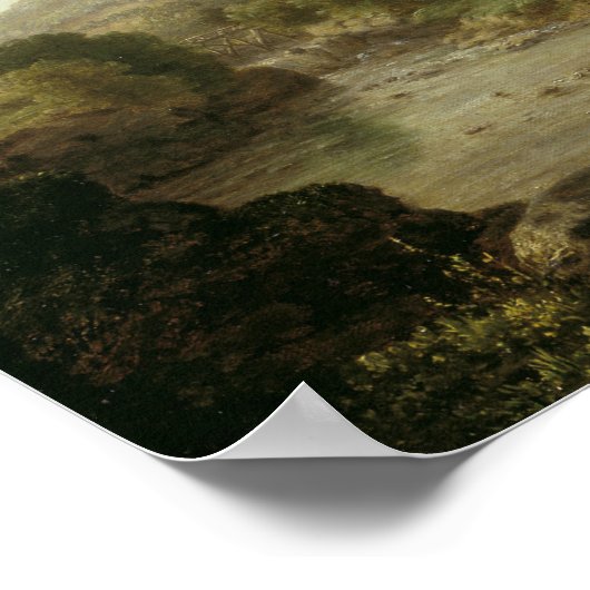 George Inness - De Ford oversteken Poster (Hoek)