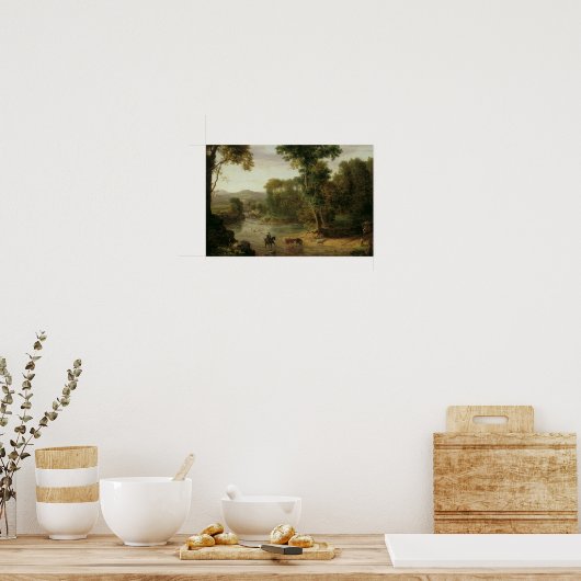 George Inness - De Ford oversteken Poster (Keuken)