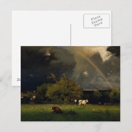 George Inness - De regenboog Briefkaart (Voorkant / Achterkant)