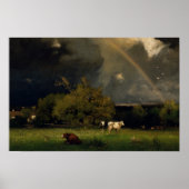 George Inness - De regenboog Poster (Voorkant)