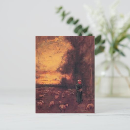 George Inness Einde dag Briefkaart (Staand voorkant)