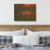 George Inness - Landscape, Sunset Canvas Afdruk (Insitu (Slaapkamer))