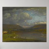 George Inness - Op de Delaware River Poster (Voorkant)