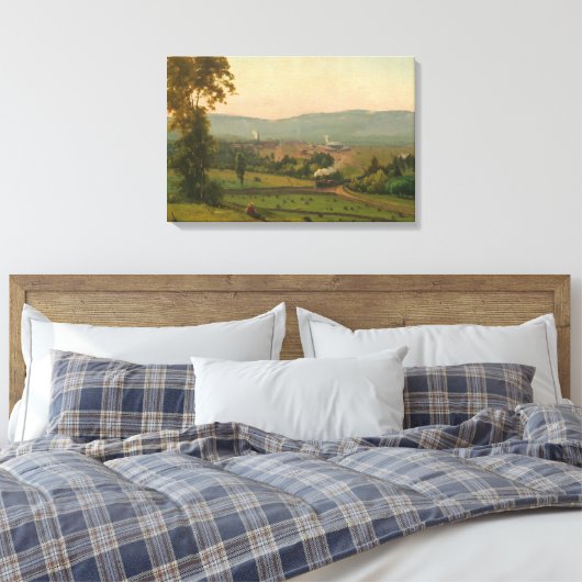 George Inness - The Lackawant Valley Canvas Afdruk (Insitu (Slaapkamer))