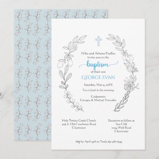 George Invitation Kaart (Voorkant / Achterkant)