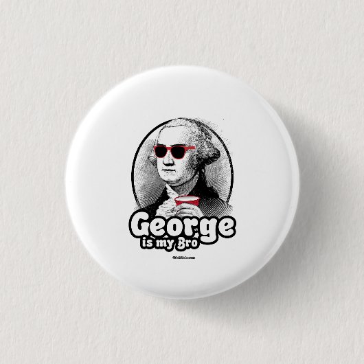 George is mijn Bro Ronde Button 3,2 Cm (Voorkant)