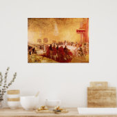 George IV bij banquet in Edinburgh door Joseph Tur Poster (Keuken)