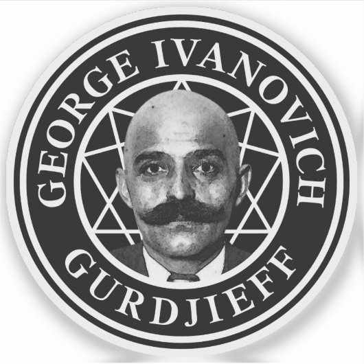George Ivanovich Gurdjieff - v2 Sticker (Voorkant)