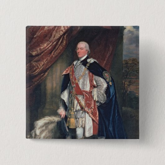 George John Spencer Vierkante Button 5,1 Cm (Voorkant)