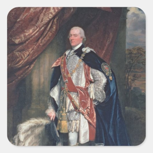 George John Spencer Vierkante Sticker (Voorkant)