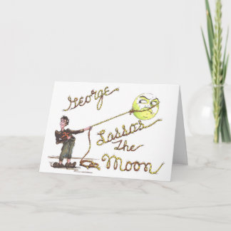 George Lassos de Kerstkaart van de Maan Feestdagen Kaart
