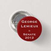 George Lemieux voor de Senaat Ronde Button 3,2 Cm (Voorkant /achterkant)
