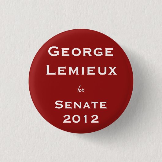 George Lemieux voor de Senaat Ronde Button 3,2 Cm (Voorkant)