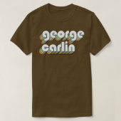 George lin Retro Rainbow Typography Faded Style T-shirt (Design voorkant)