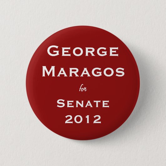 George Maragos voor de Button van de Senaat (Voorkant)